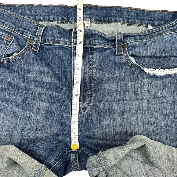Levi's Jean Shorts‎ Mid-Length Medium Wash Blue Women's 32 Cotton Stretch Denim - Picture 5 of 12